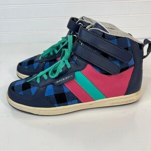 Creative Recreation Dicoco Hi Blue Plaid Pink Size 9L Preloved Shoes Sneakers